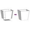vidaXL Jardinières 2 pcs 40x40x40 cm acier résistant aux intempéries