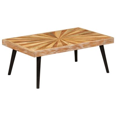 vidaXL Table basse Bois de manguier massif 90x55x36 cm