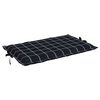 vidaXL Coussin de chaise longue motif &agrave; carreaux noir tissu oxford