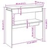 vidaXL Table console Sonoma gris 80x30x80 cm Bois d'ing&eacute;nierie