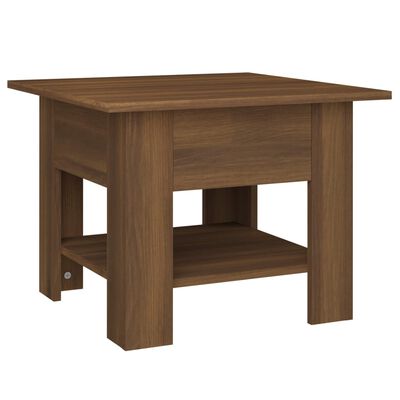 vidaXL Table basse chêne marron 55x55x42 cm bois d'ingénierie