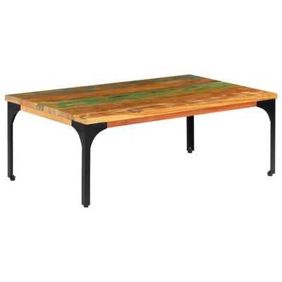 vidaXL Table basse 100x60x35 cm Bois de récupération solide