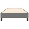 vidaXL Sommier à ressorts de lit gris foncé 100x190 cm double tissu