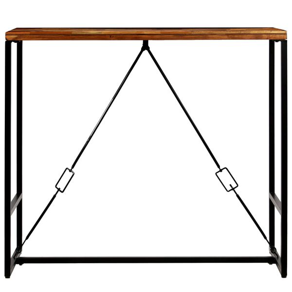 vidaXL Table de bar Bois de récupération massif 120x60x106 cm