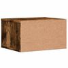 vidaXL Support d'imprimante ch&ecirc;ne fum&eacute; 40x32x22,5 cm bois d'ing&eacute;nierie