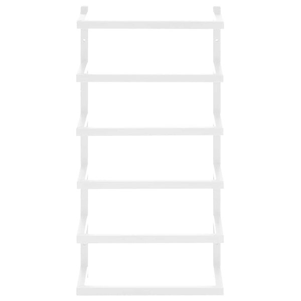 vidaXL Porte-serviette Blanc 24x12x48 cm Acier