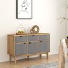 vidaXL Buffet OTTA Marron et gris 114x43x73,5 cm Bois massif pin