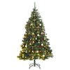 vidaXL Sapin de No&euml;l artificiel articul&eacute; 300 LED et boules 180 cm
