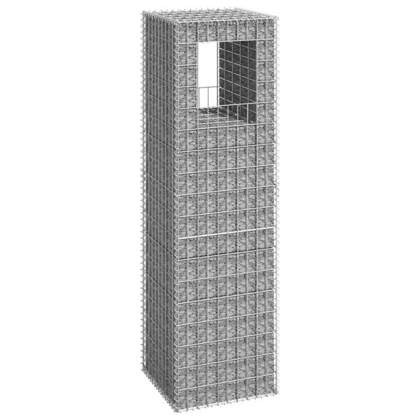 vidaXL Poteau &agrave; panier de gabion 50x50x180 cm Fer