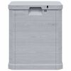 vidaXL Bo&icirc;te de rangement de jardin 90 L Gris clair