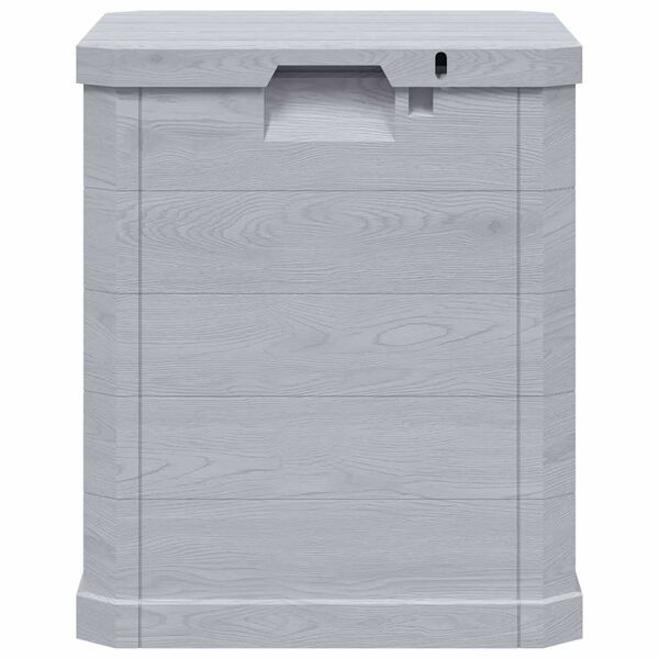 vidaXL Bo&icirc;te de rangement de jardin 90 L Gris clair