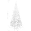 vidaXL Arbre de Noël artificiel pré-éclairé L 240 cm blanc