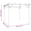 vidaXL Pergola avec toit r&eacute;tractable taupe 3x3 m acier 180 g/m&sup2;