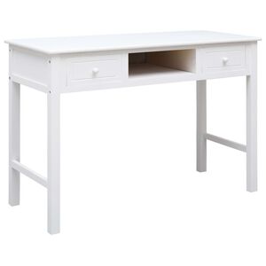 vidaXL Bureau Blanc 110 x 45 x 76 cm Bois