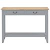 vidaXL Table console Gris 110x35x80 cm Bois