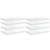 vidaXL Panneaux de biblioth&egrave;que 8 pcs blanc brillant bois d&rsquo;ing&eacute;nierie