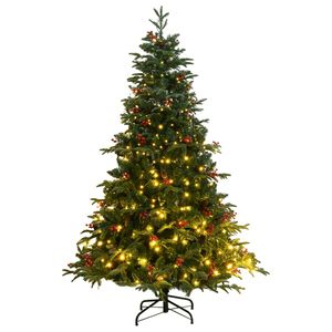 vidaXL Sapin de No&euml;l artificiel articul&eacute; avec 300 LED 180 cm