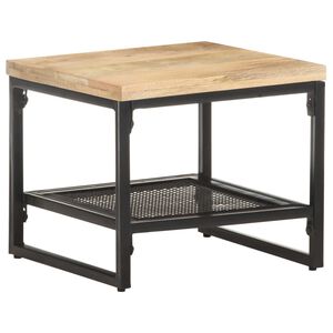 vidaXL Table d'appoint 40x40x35 cm Bois de manguier massif