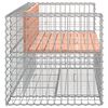 vidaXL Banc jardin design gabion 143x71x65,5 cm bois massif de douglas