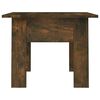 vidaXL Table basse ch&ecirc;ne fum&eacute; 55x55x42 cm bois d'ing&eacute;nierie