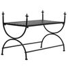vidaXL Banc Style vintage Métal 83 x 42 x 55 cm Noir