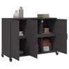 vidaXL Buffet noir 100,5x39x72 cm acier