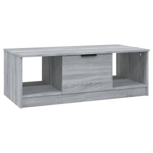 vidaXL Table basse sonoma gris 102x50x36 cm bois d'ing&eacute;nierie