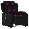 vidaXL Fauteuil inclinable de massage &eacute;lectrique noir similicuir