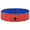 vidaXL Piscine pliable pour chiens Rouge 80x20 cm PVC