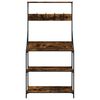 vidaXL Étagère de boulangerie et crochets 4 niveaux bois d'ingénierie