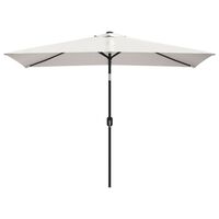 vidaXL Parasol 200 x 300 cm Blanc sable Rectangulaire