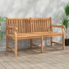 vidaXL Banc de jardin 150 cm bois de teck massif