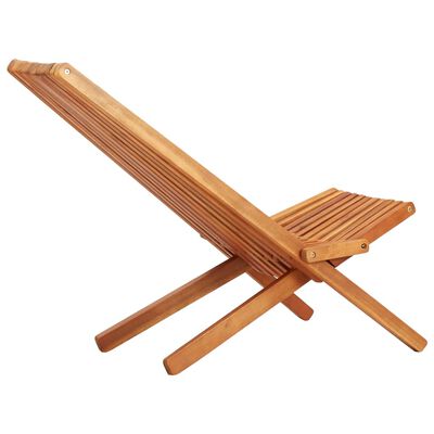 vidaXL Chaise pliable d'extérieur Bois d'acacia solide