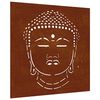 vidaXL D&eacute;coration murale jardin 55x55 cm motif de t&ecirc;te de bouddha