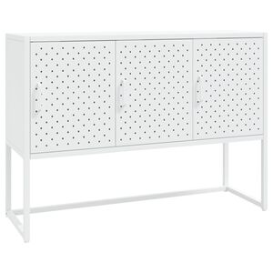 vidaXL Buffet Blanc 105x35x75 cm Acier