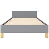 vidaXL Cadre de lit sans matelas gris clair double XL tissu