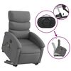 vidaXL Fauteuil inclinable de massage &eacute;lectrique gris fonc&eacute; tissu