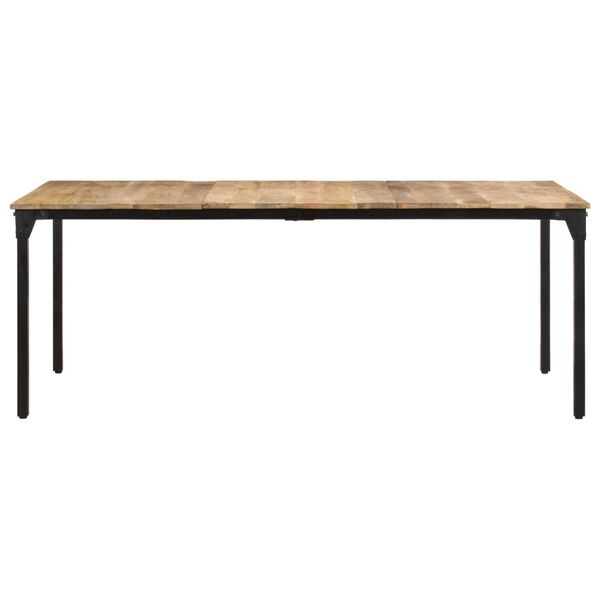 vidaXL Table de salle &agrave; manger 200x100x76 cm Bois de manguier solide