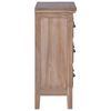 vidaXL Buffet avec 3 tiroirs 60x30x75 cm Bois de teck massif