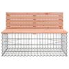 vidaXL Banc de jardin avec panier en gabion bois massif de douglas