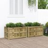 vidaXL Jardini&egrave;res 2 pcs bois de pin impr&eacute;gn&eacute;
