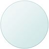 vidaXL Dessus de table ronde en verre tremp&eacute; 700 mm