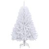 vidaXL Sapin de No&euml;l artificiel &agrave; charni&egrave;res avec support blanc 150 cm