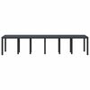 vidaXL Table de jardin pour repas Anthracite 350 x 100 x 73 cm
