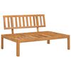 vidaXL Canap&eacute; central palette de jardin bois massif d'acacia