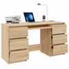vidaXL Bureau Ch&ecirc;ne sonoma 140x50x77 cm Bois d'ing&eacute;nierie