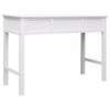 vidaXL Bureau Blanc 110 x 45 x 76 cm Bois
