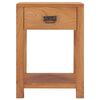 vidaXL Table de chevet 35x35x50 cm bois de teck massif