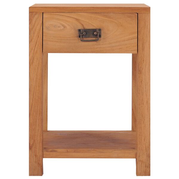 vidaXL Table de chevet 35x35x50 cm bois de teck massif