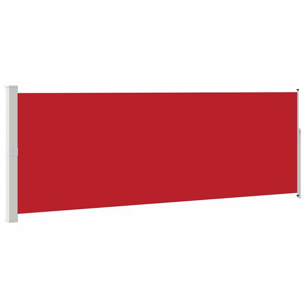 vidaXL Auvent lat&eacute;ral r&eacute;tractable 160 x 500 cm Rouge